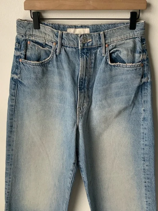 MOTHER SUPERIOR Jeans High-Waisted Tunnel Vision Sneak Other Side Blue Size 28 - Picture 4 of 13